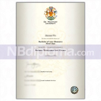 德蒙福特大學畢業證書de-montfort-university-diploma